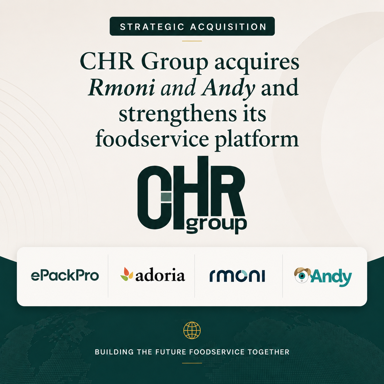 CHR Group adquiere Rmoni y Andy para consolidarse como un socio digital líder para la industria foodservice
